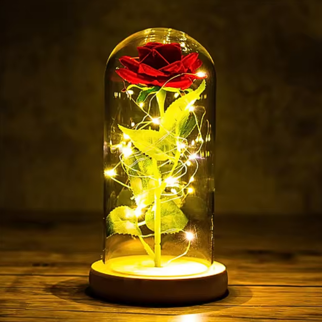Rosa-in-teca-con-luce-calda-per-decorazione