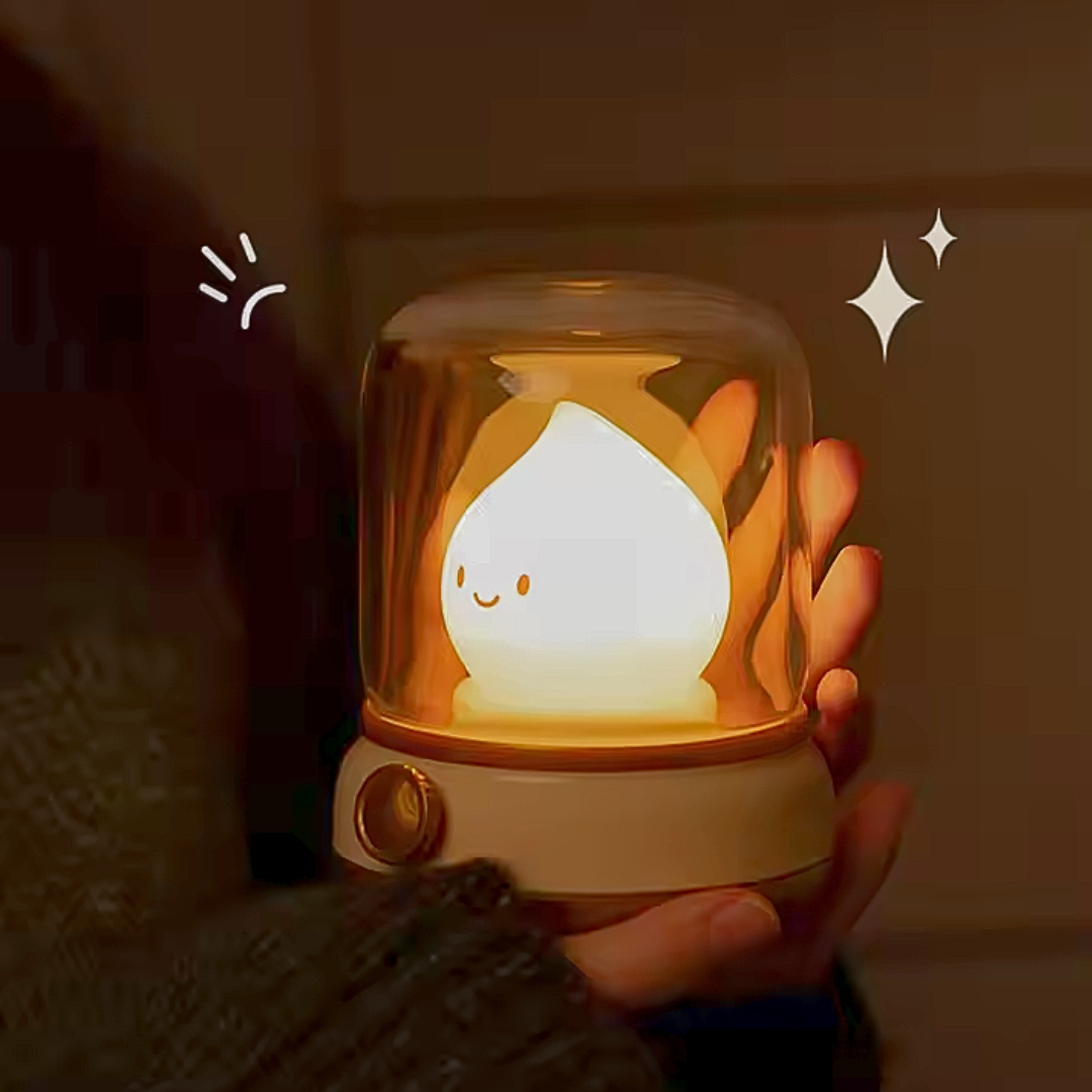 Puffino© | Lampada da interni simpatica con fantasmino in teca